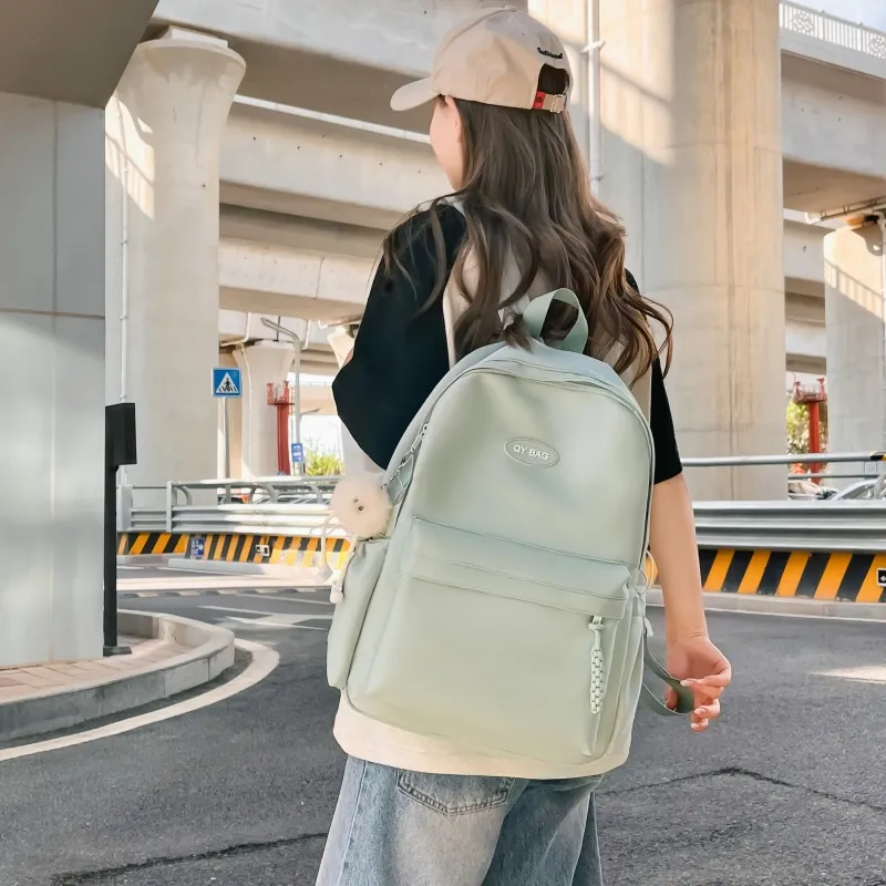 Tong Tong Rabbit Nylon Backpack Large Size Unisex Multicolor-16