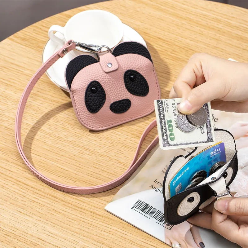 OUZIHUANG Top Grain Cow Leather Card Holder Unisex Multicolor-3