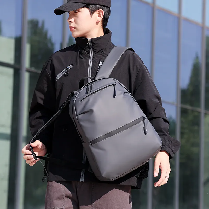 Tong Tong Rabbit Oxford Backpack Men's Black/Gray/Blue-7