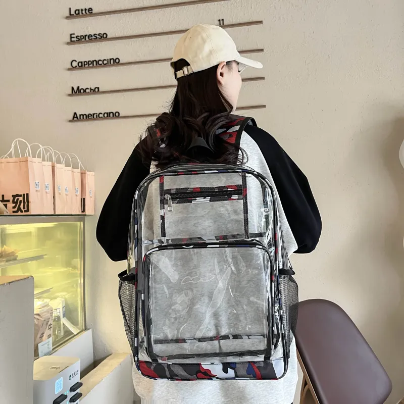 Tong Tong Rabbit Plastic Film Backpack Regular Unisex Multicolor-2