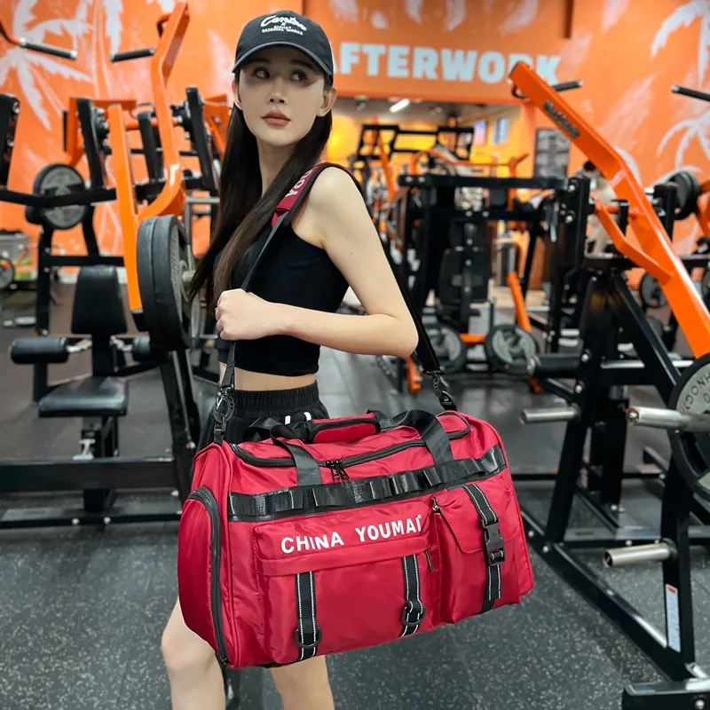 Deli Bear Nylon Gym Bag Unisex Multicolor-16