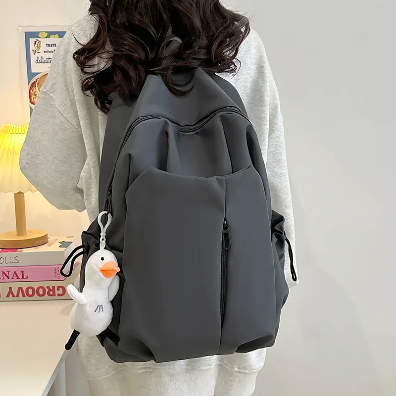 Tong Tong Rabbit Nylon Backpack Large Size Unisex Multicolor-12