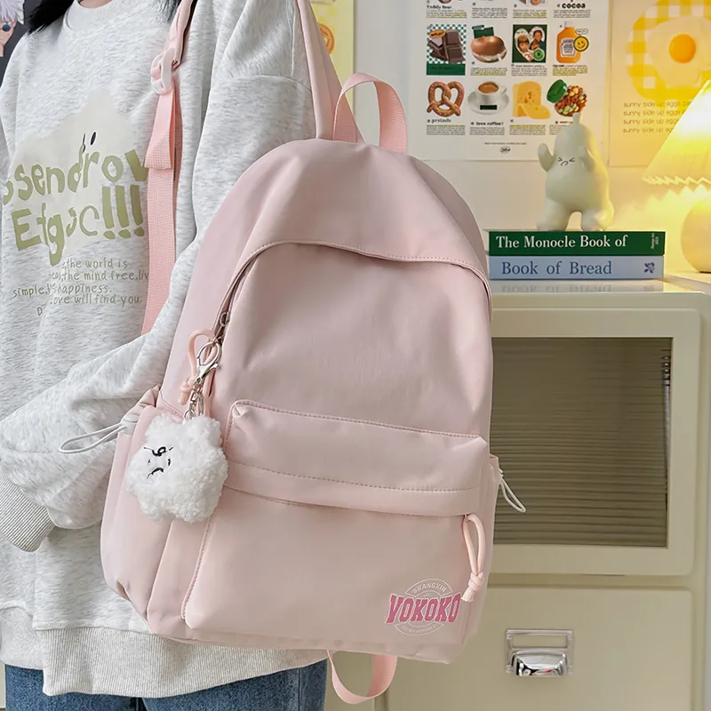 OUZIHUANG Nylon Backpack Large Size Unisex Multicolor-15