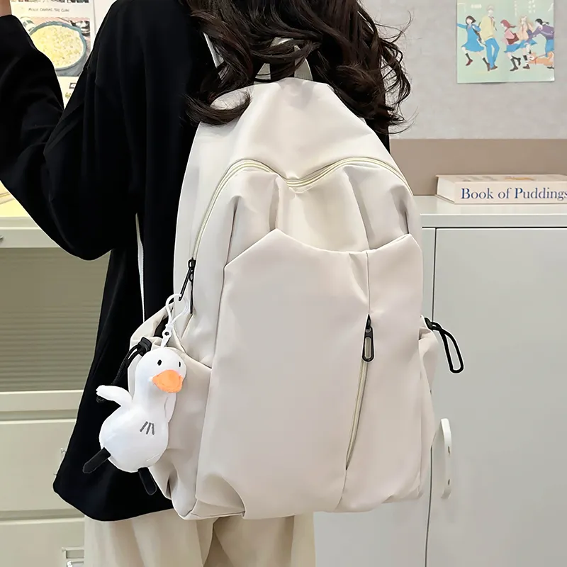 Tong Tong Rabbit Nylon Backpack Large Size Unisex Multicolor-8