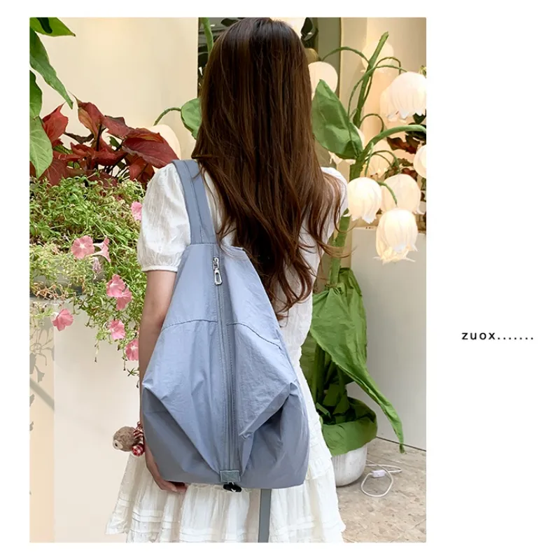 Tong Tong Rabbit Washed Cloth Backpack Unisex Multicolor-6