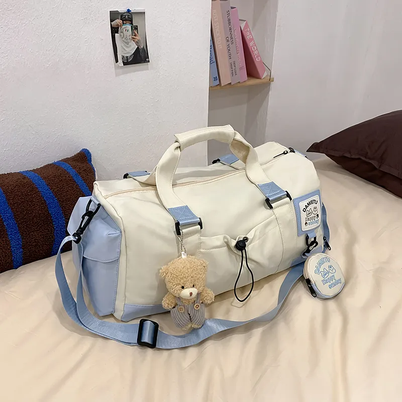 OUZIHUANG Nylon Travel Bag Women's Multicolor-7