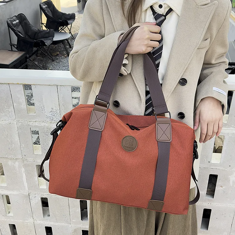 OUZIHUANG Nylon Travel Bag 34L Unisex Multicolor-11