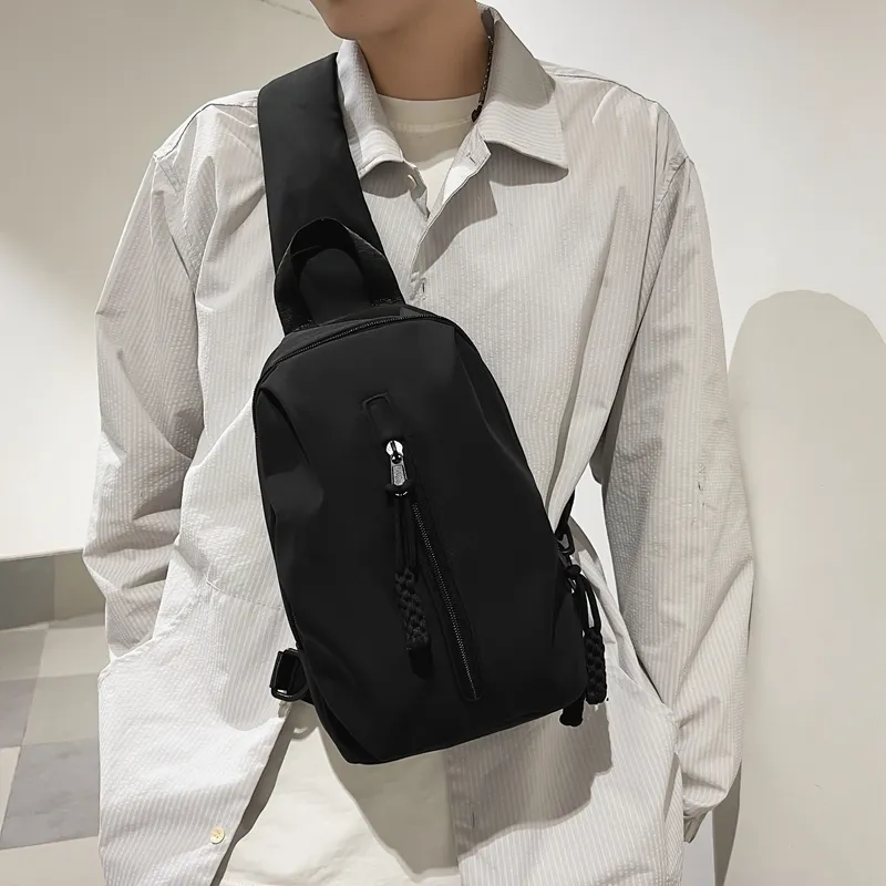 Deli Bear Nylon Crossbody Bags Sling Bags Regular Unisex White/Red/Black-20