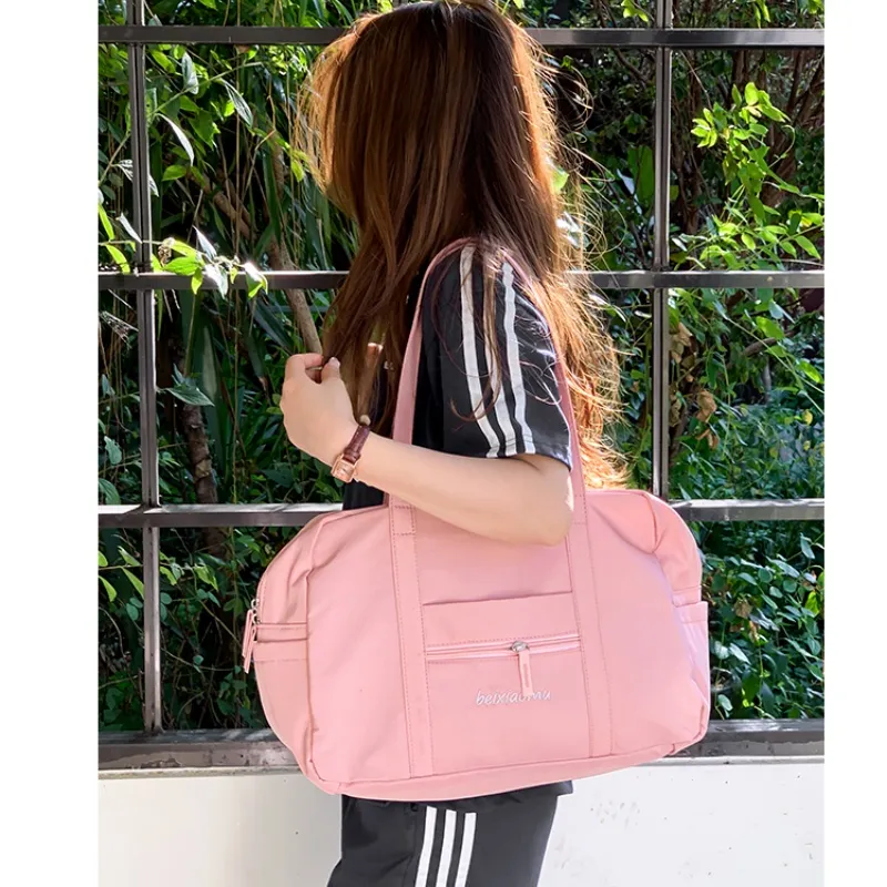 Tong Tong Rabbit Nylon Handbag Travel Bag Unisex Multicolor-12