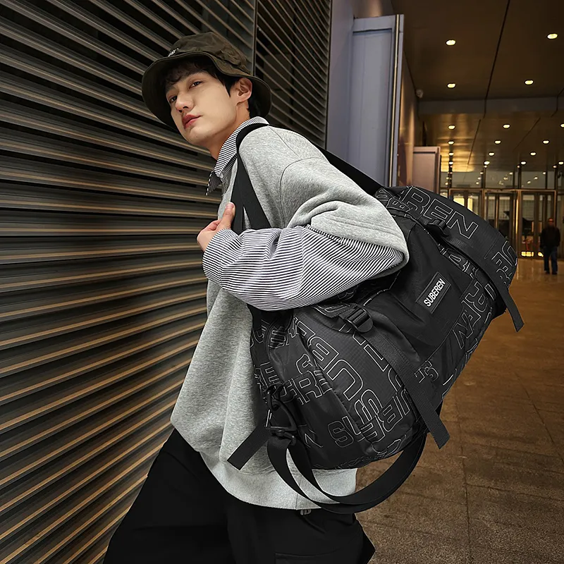 Tong Tong Rabbit Nylon Travel Bag Unisex Multicolor-4