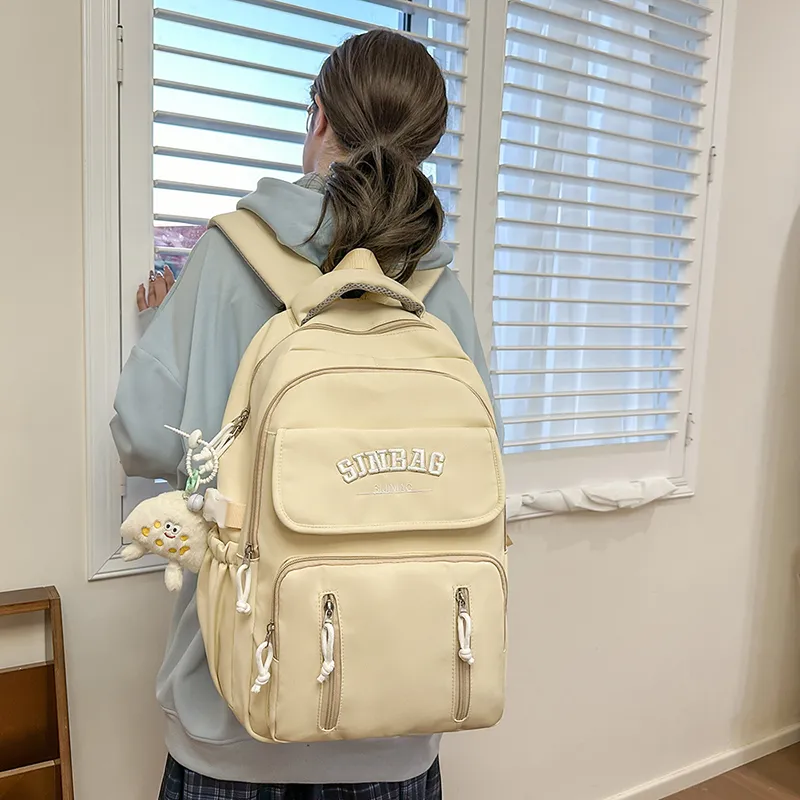 OUZIHUANG Nylon Backpack Women's Multicolor-24