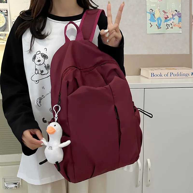 Tong Tong Rabbit Nylon Backpack Large Size Unisex Multicolor-4