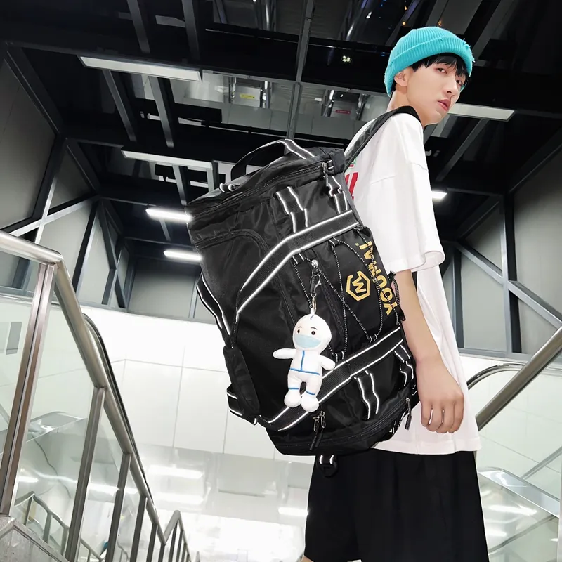 Deli Bear Nylon Travel Bag Unisex Multicolor-1