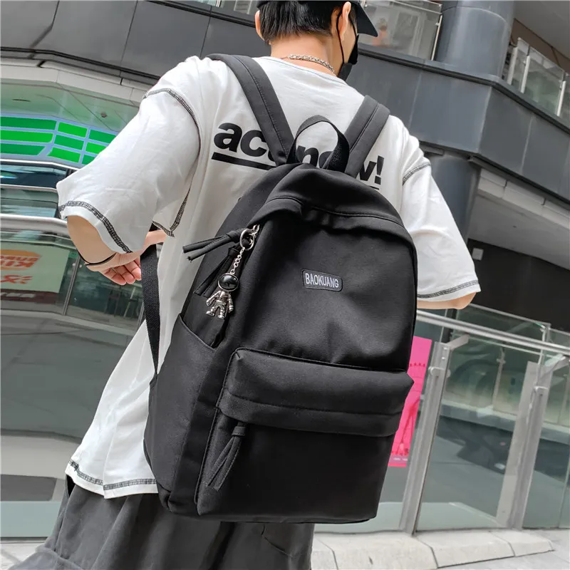 Deli Bear Oxford Travel Bags Backpack Regular Unisex Dark Gray/Blue/Black/Pink/White-16