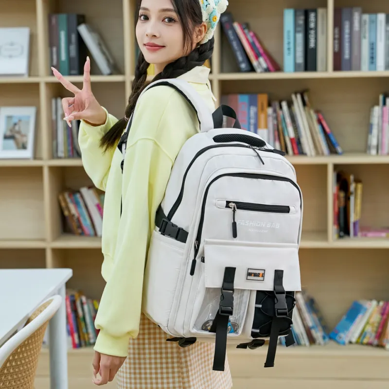 Tong Tong Rabbit Nylon Backpack Unisex Multicolor-11