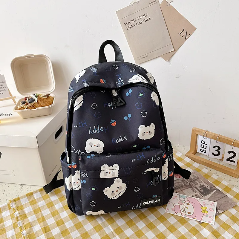 OUZIHUANG Nylon Backpack Women's Multicolor-7