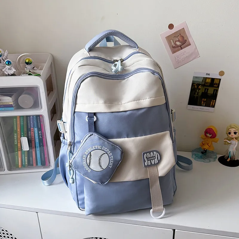 OUZIHUANG Oxford Backpack Regular Unisex Multicolor-16