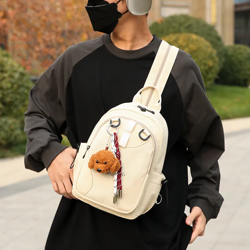 Tong Tong Rabbit Oxford Backpack Unisex Black/Green/Red/Beige-15