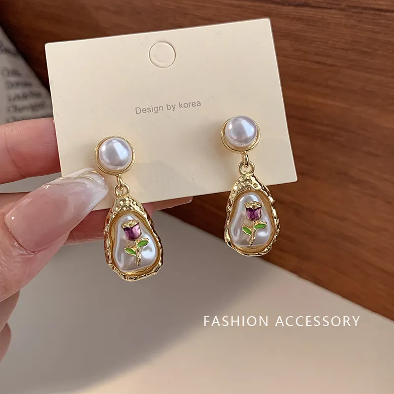 Tong Tong Rabbit S925 Sterling Silver Stud+Alloy+Resin Earrings Women's-2
