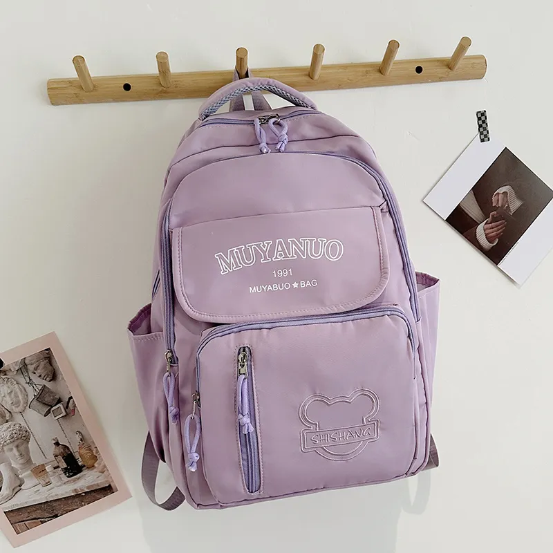 OUZIHUANG Oxford Backpack Regular Unisex Multicolor-4