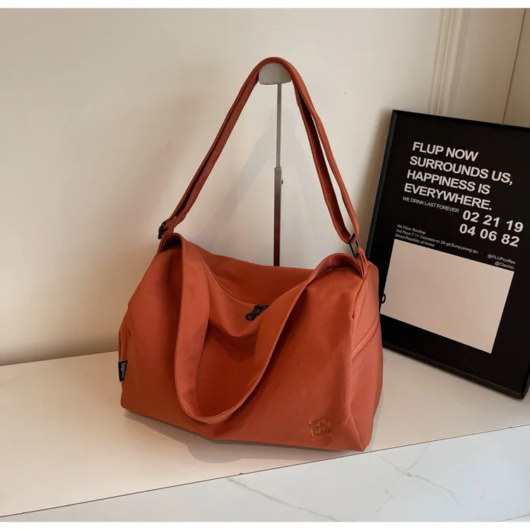 OUZIHUANG Oxford Travel Bag Unisex Black/Green/Pink/Orange/Khaki-4
