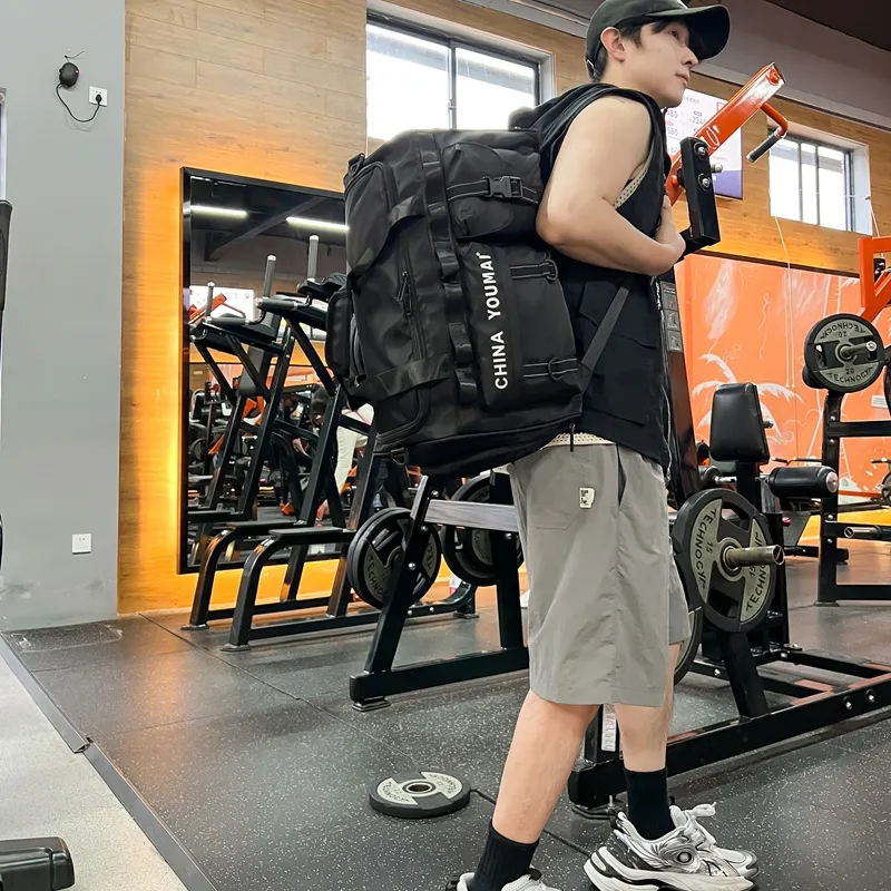 Deli Bear Nylon Gym Bag Unisex Multicolor-2