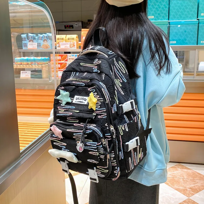 OUZIHUANG Nylon Combo Set Unisex Multicolor-10