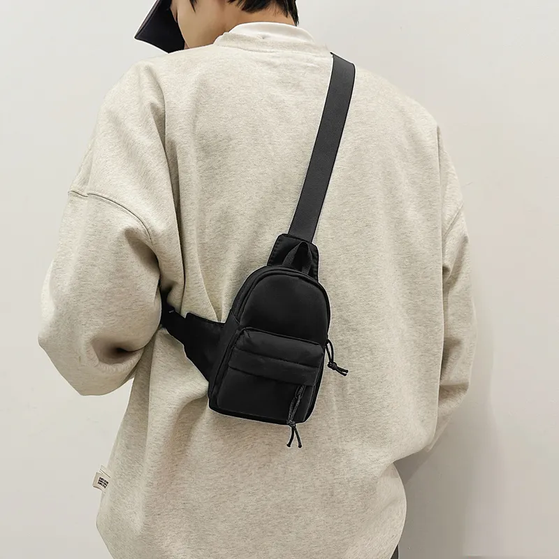 Deli Bear Nylon Sling Bag Unisex Black/White-2