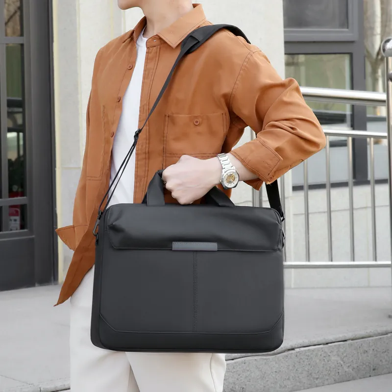 Deli Bear Membrana Dermalis Laptop Bag Regular Men's Gray/Black/Blue-3