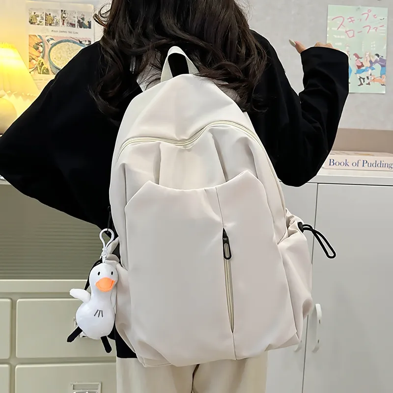 Tong Tong Rabbit Nylon Backpack Large Size Unisex Multicolor-6