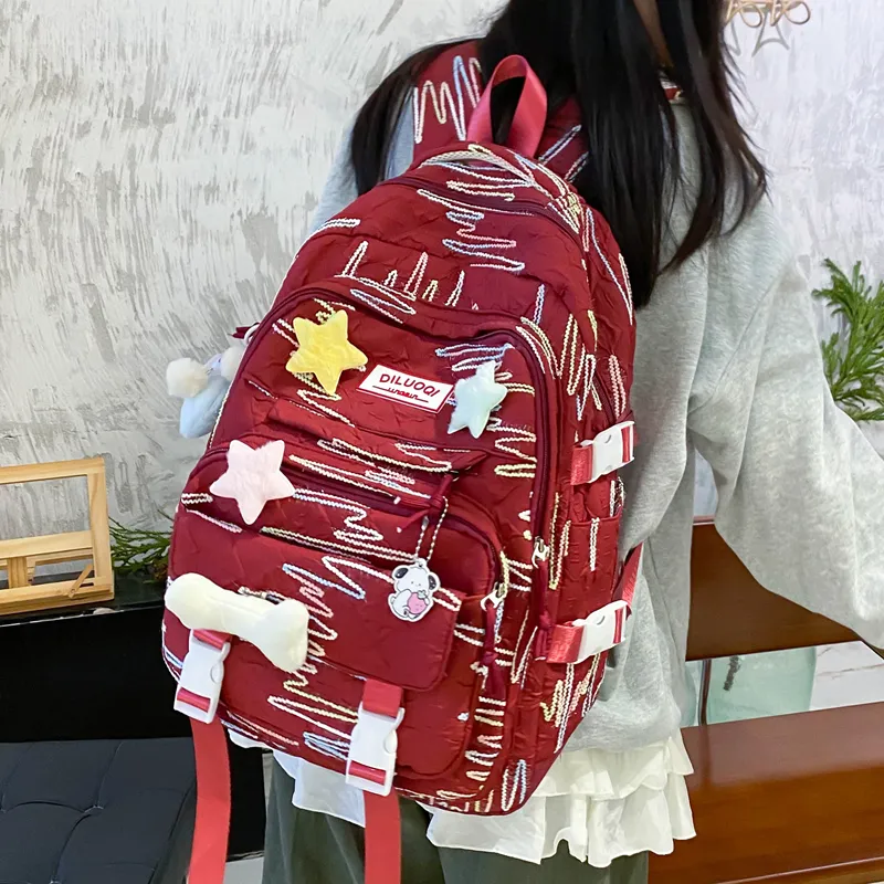 OUZIHUANG Nylon Combo Set Unisex Multicolor-5