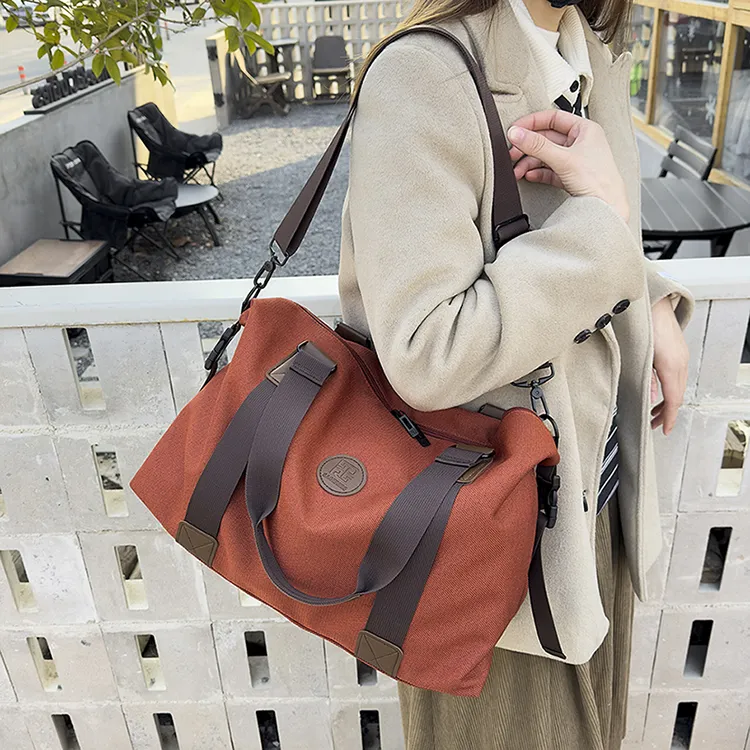 OUZIHUANG Nylon Travel Bag 34L Unisex Multicolor-12