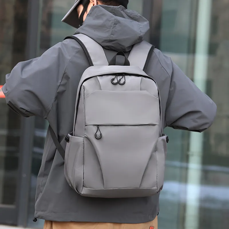 Tong Tong Rabbit Oxford Backpack Men's Black/Blue/Gray-11