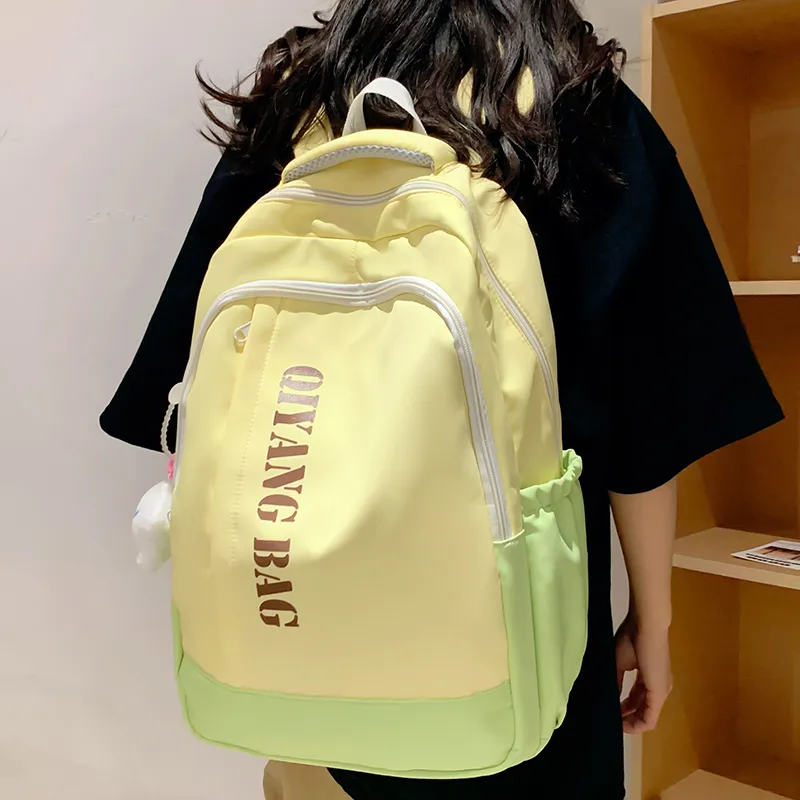 Tong Tong Rabbit Nylon Backpack Large Size Unisex Multicolor-9