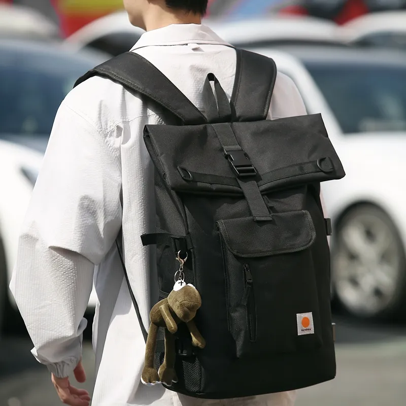 Deli Bear Oxford Backpack Regular Unisex Black-4