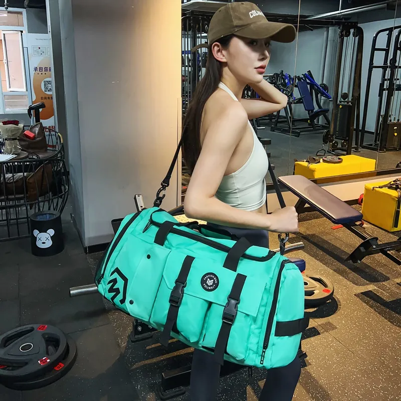 Deli Bear Oxford Travel Gym Bag Unisex Black/Pink/Gray/White/Yellow/Purple/Red/Turquoise-38