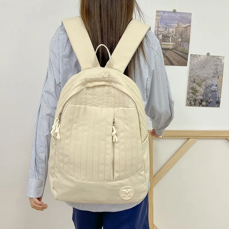 Deli Bear Nylon Fabric Backpack Regular Unisex Multicolor-16