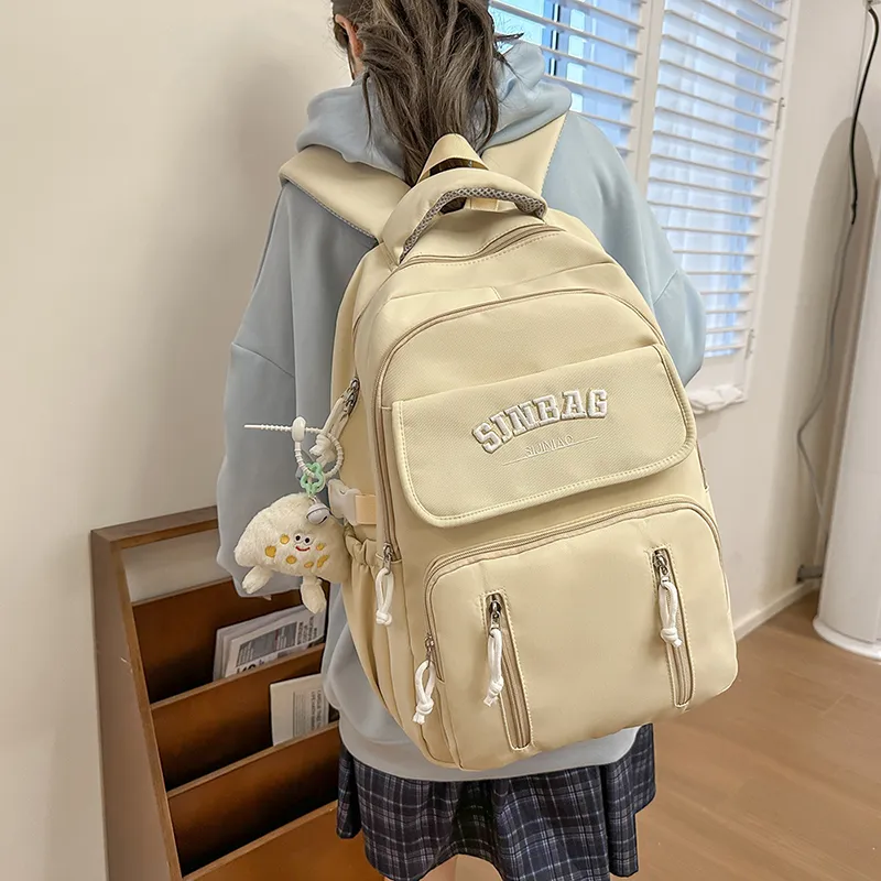 OUZIHUANG Nylon Backpack Women's Multicolor-23
