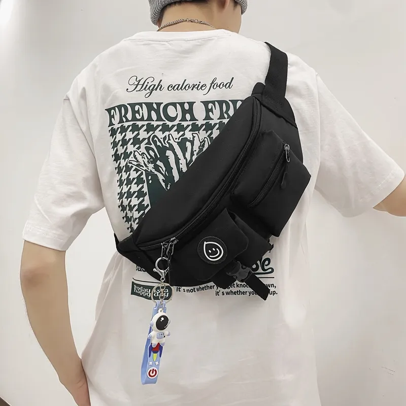 Deli Bear Nylon Sling Bag Regular Unisex White Red/White Blue/Black-17