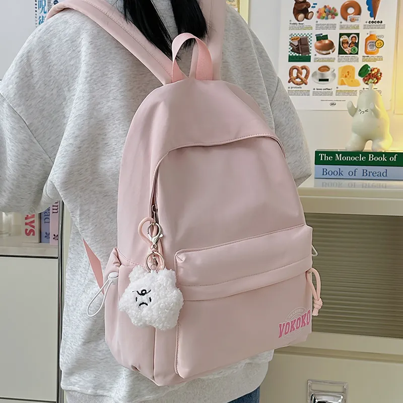 OUZIHUANG Nylon Backpack Large Size Unisex Multicolor-12