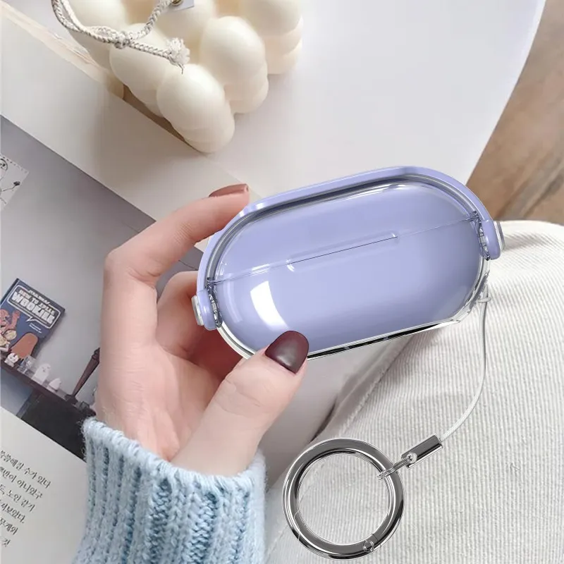 Tong Tong Rabbit Compatibility With Magic Sound Beats Solo Buds TPU Transparent Creative Lock Headphone Cases-4