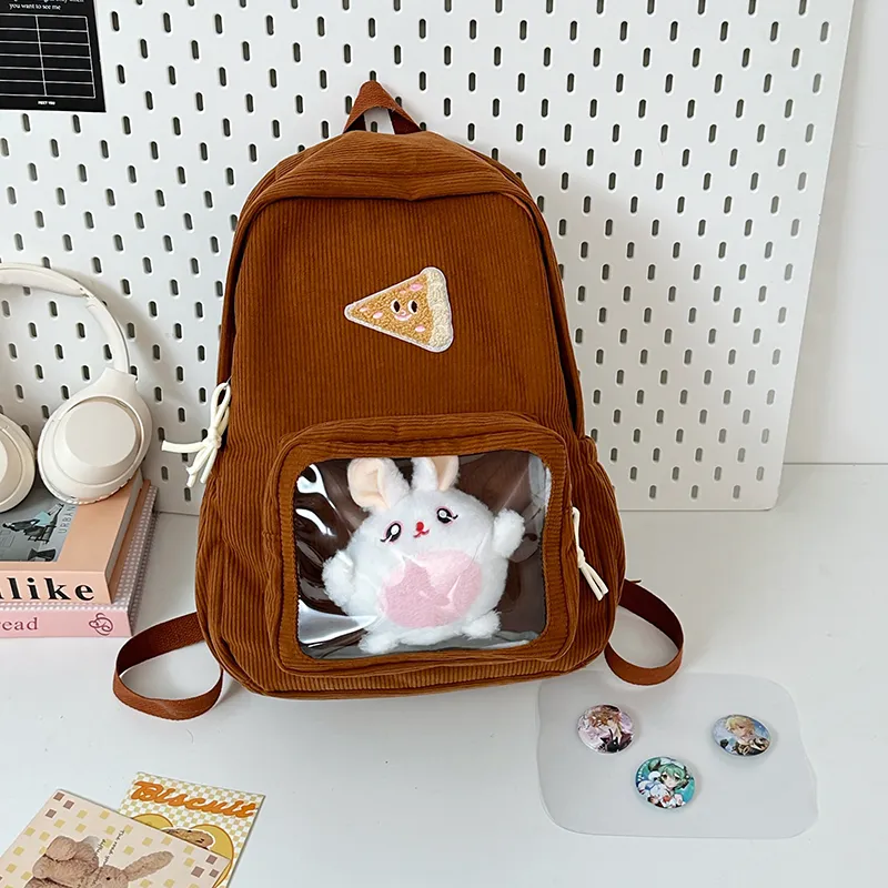 OUZIHUANG Nylon Ita Bag Backpack Women's Multicolor-1