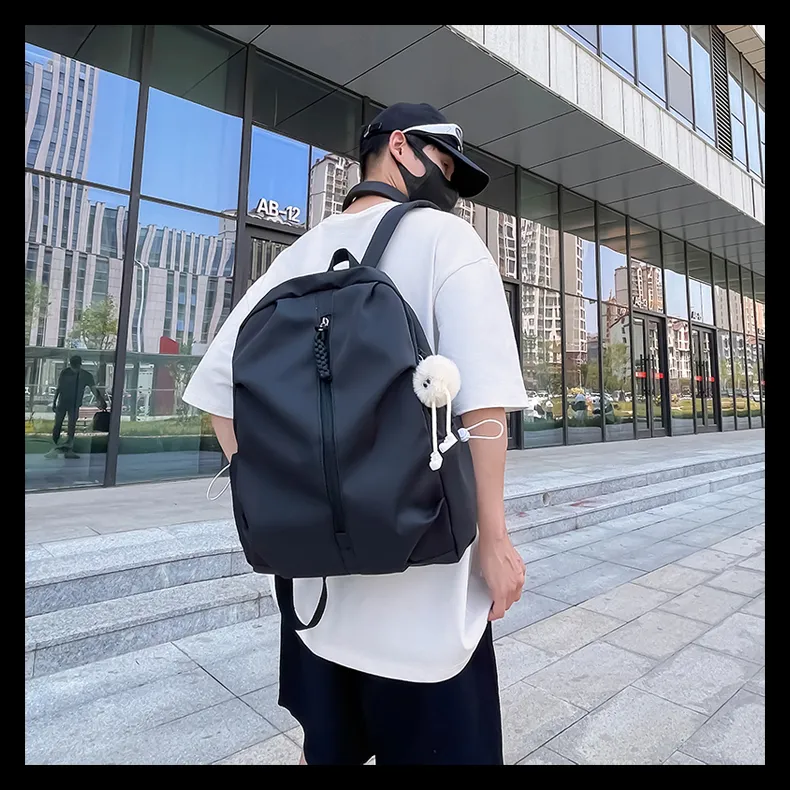 Tong Tong Rabbit Nylon Backpack Large Size Unisex Multicolor-1