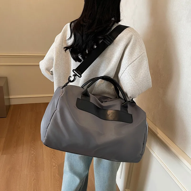 Deli Bear Oxford Handbag Unisex Black/Ecru/Gray/Pink/Khaki-10