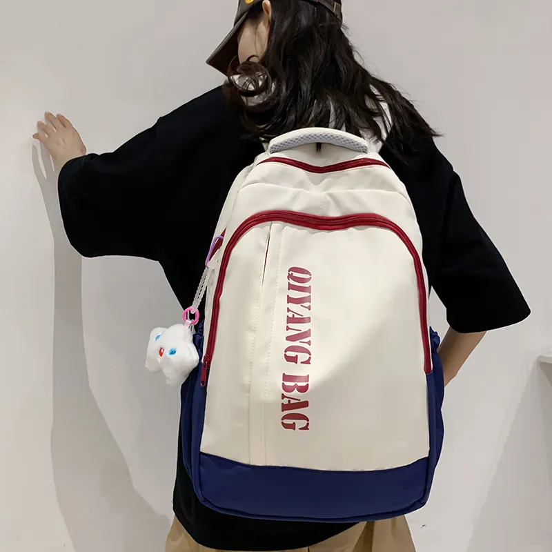 Tong Tong Rabbit Nylon Backpack Large Size Unisex Multicolor-1