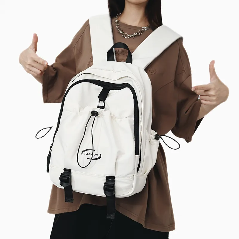 Tong Tong Rabbit Nylon Backpack Large Size Unisex Multicolor-3
