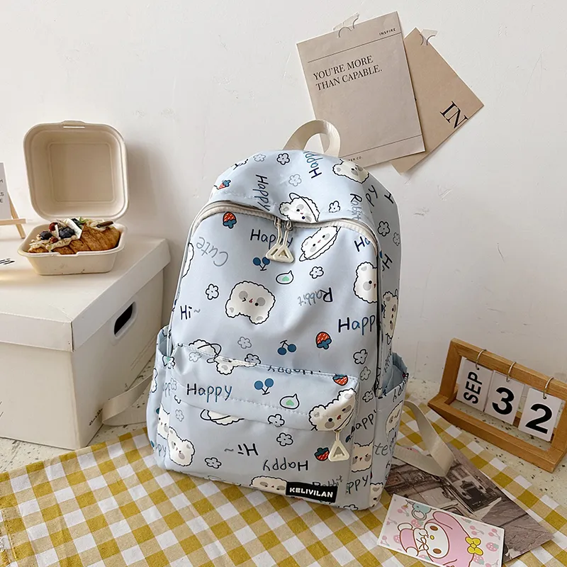 OUZIHUANG Nylon Backpack Women's Multicolor-4