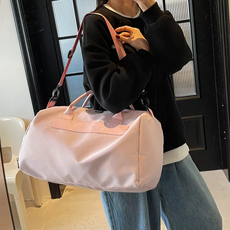 Deli Bear Oxford Handbag Unisex Black/Ecru/Gray/Pink/Khaki-15