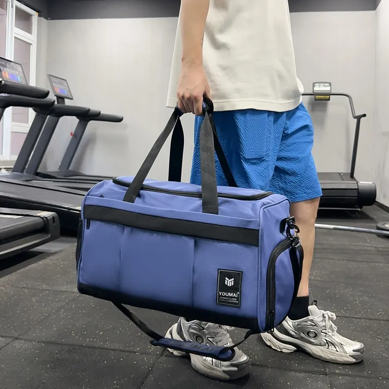 Deli Bear Nylon Gym Bag Unisex Black/Pink/Gray/Red/Yellow/Blue/Turquoise-29