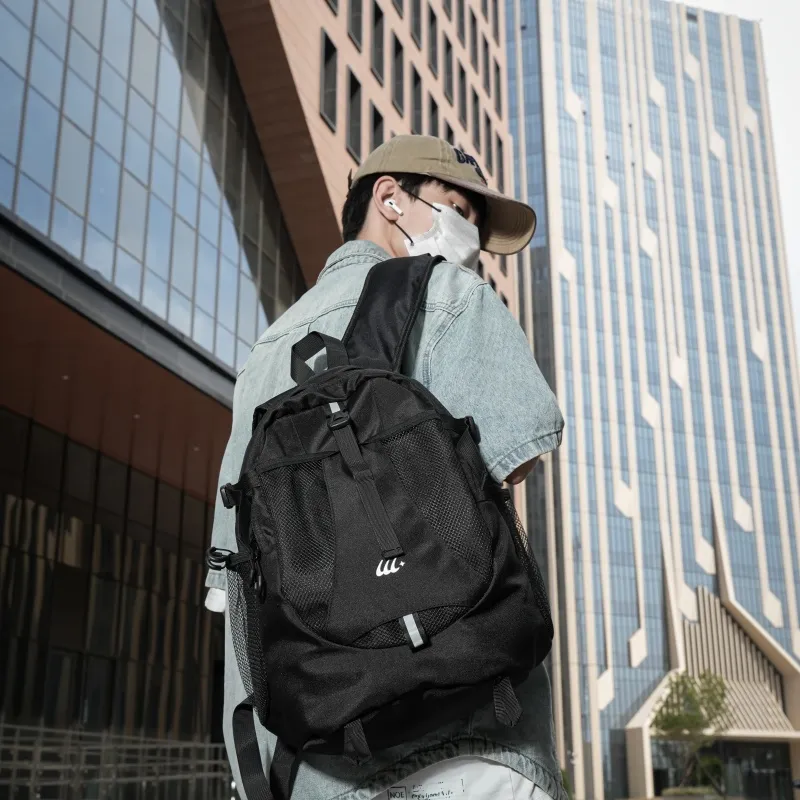 Tong Tong Rabbit Oxford Backpack Unisex Gray/Black-8